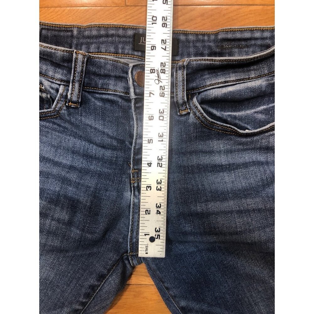 Judy Blue Bristol Mid Rise Skinny Stretch Denim Jeans Size 7 - Picture 6 of 11